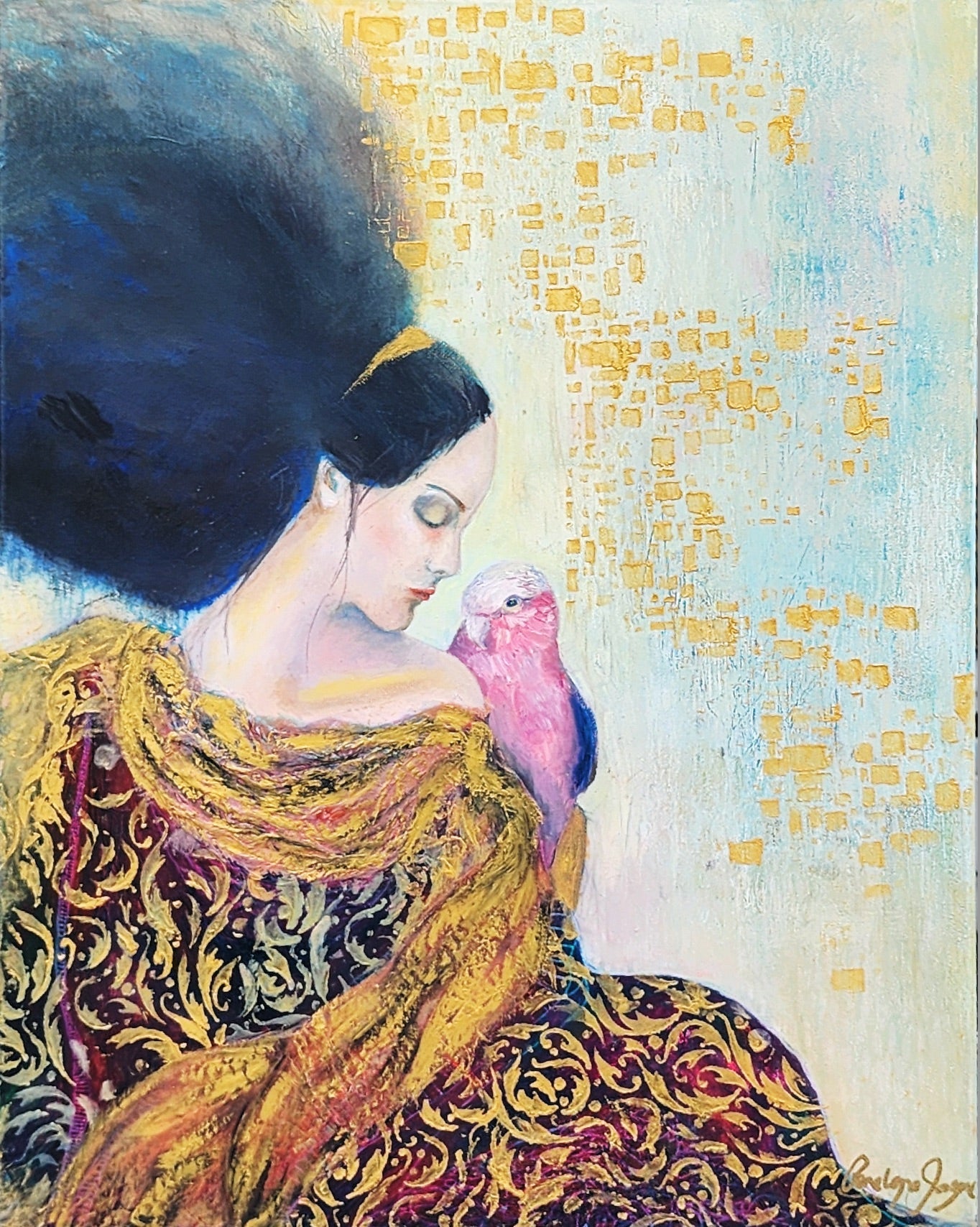 The Quiet Between Us | sacred feminine by Penelope Jayne - oil painting by Penelope Jayne