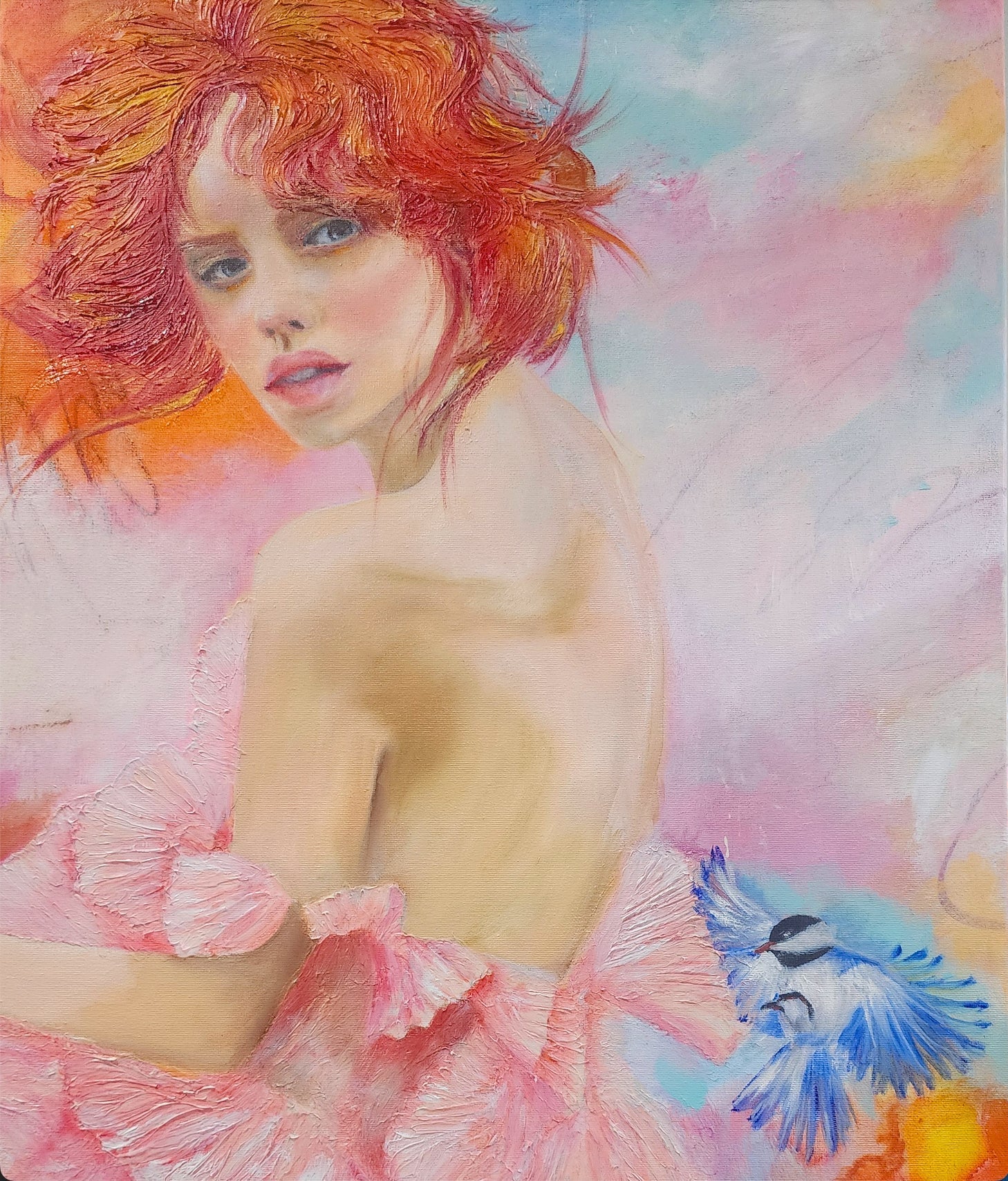 The Feminine Gaze - Sacred Feminine by Penelope Jayne Art features contemporary portraiture exploring the power of women