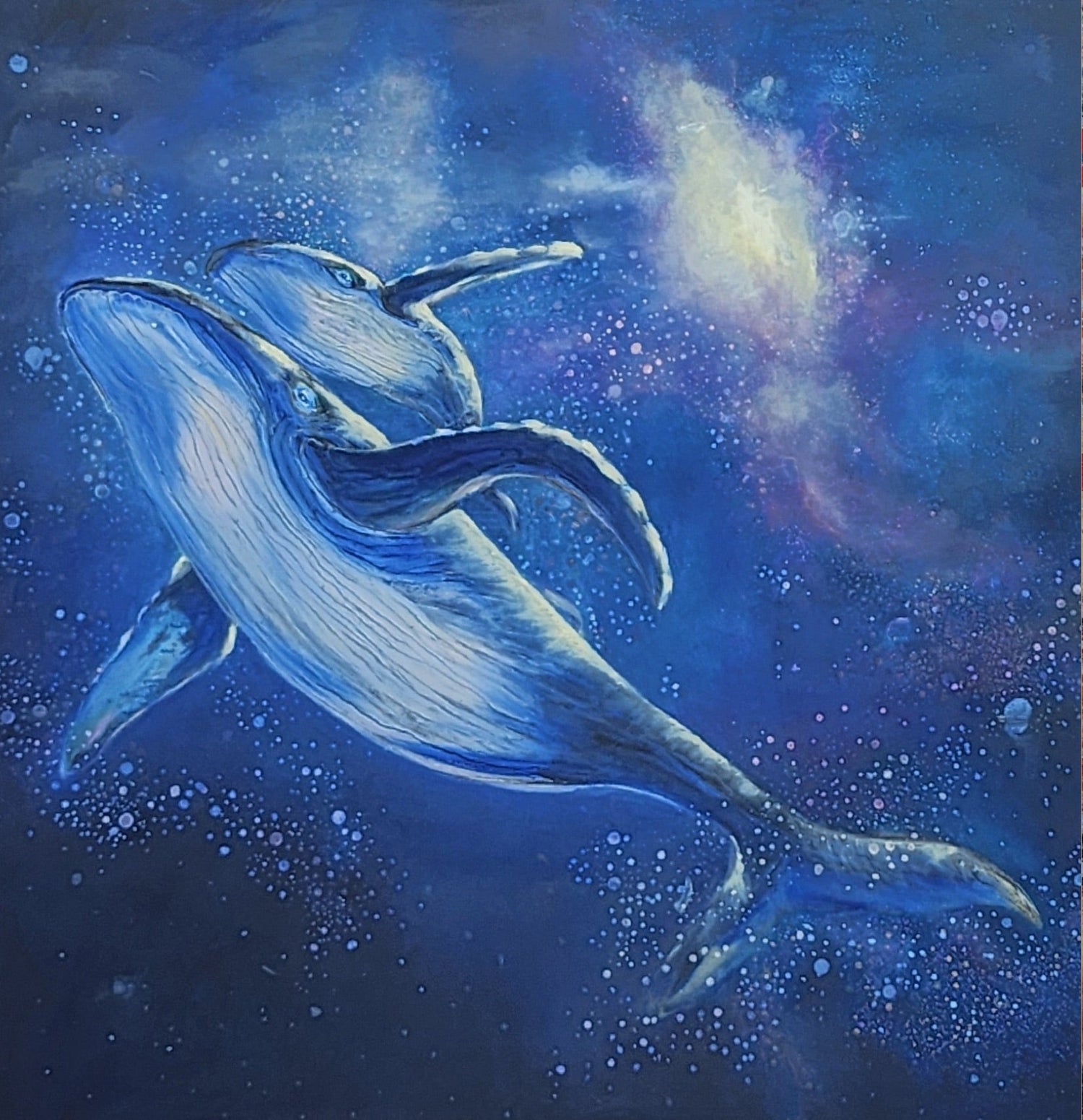 Underwater - life and ocean paintings by Penelope Jayne Art exploring the depth of the seas, oceans and hidden under waves.