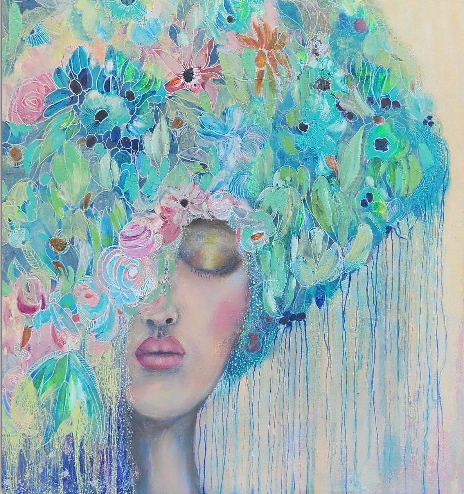 The Garden Within | sacred feminine by Penelope Jayne - oil painting by Penelope Jayne