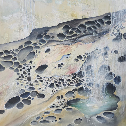 The Misty Pond - oil painting by Penelope Jayne