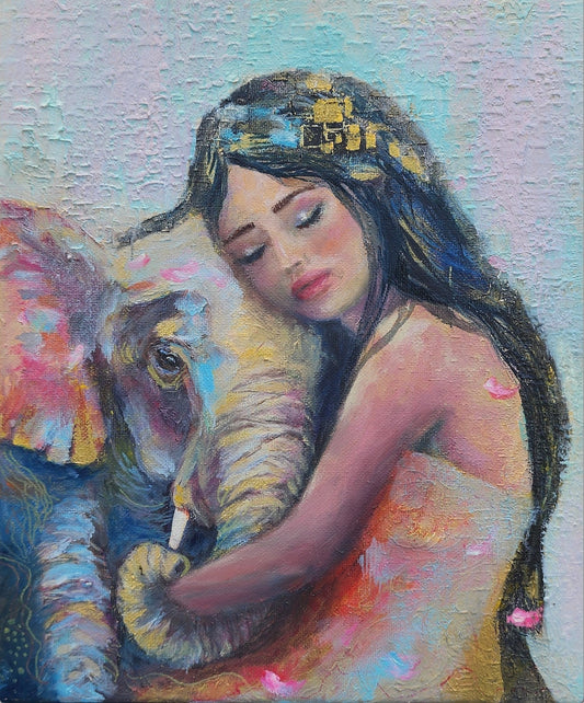 The Soft Power of Love | sacred feminine by Penelope Jayne - oil painting by Penelope Jayne